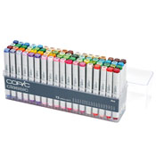 Copic Classic 72-Marker Set C Copic Classic 72-Marker Set CPackaged in a clear plastic case, a Copic Classic set is an ideal way to begin or elevate a marker collection. Classic set C contains a good variety of bright tones and a rich selection of neutral colors, ideal for more advanced graphic marker techniques and experienced users.
The entire range of 214 Copic Classic colors will be complete if combining the Classic 72 Color Sets A, B and C (note:100 & 110 will be duplicated). Imported from Japan. 

Included in this set:
BV04-Blue Berry, BV23 Grayish Lavender, BV31 Pale Lavender, V12 Pale Lilac, V15 Mallow, V17 Amethyst, RV02 Sugared Almond Pink, RV10 Pale Pink, RV13 Tender Pink, RV21 Light Pink, RV25 Dog Rose Flower,  RV32 Shadow Pink, RV34 Dark Pink, R00 Pinkish White,  R05 Salmon Red, R11 Pale Cherry Pink, R24 Prawn, R39 Garnet, R59 Cardinal, YR02 Light Orange, YR16 Apricot, YR21 Cream, Y08 Acid Yellow, Y19 Napoli Yellow, Y23 Yellowish Beige, Y38 Honey, YG05 Salad, YG07 Acid Green,
YG09 Lettuce Green, YG11 Mignonette, YG21 Anise, YG25 Celadon Green, YG41 Pale Cobalt Green,  
YG45 Cobalt Green, YG63 Pea Green, YG67 Moss,
G00 Jade Green, 
G06 Emerald Green, G09 Veronese Green, G12 Sea Green, 
G14 Apple Green, G19 Bright Parrot Green, G20
Wax White, G24 Willow,  G40 Dim Green, 
G82 Spring Dim Green, G85 Verdigris, 
BG11 Moon White, BG32 Aqua Mint, BG34 Horizon Green, 
BG45 Nile Blue, BG49 Duck Blue, B12 Ice Blue, B16 Cyanine Blue, B18 Lapis Lazuli, B21 Baby Blue, B24 Sky,
B41 Powder Blue, B45 Smoky Blue, E00 Cotton Pearl, E02 Fruit Pink, E21 Soft Sun,  E35 Chamois, E39 Leather, E41 Pearl White,  E43 Dull Ivory, E51 Milky White,  E53 Raw Silk, E55  Light Camel, E57 Light Walnut, E59 Walnut, E77 Maroon

