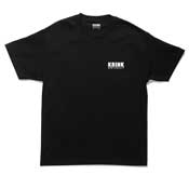 Krink Small Logo Tee- White on Black Krink Classic Logo Tee- White on BlackKrink's iconic logo t-shirt is printed with white ink on a classic black shirt. 100% cotton, cut for a standard fit. Proudly made in the USA.