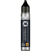 MOLOTOW LIQUID CHROME 30ml Refill  MOLOTOW LIQUID CHROME 30ml Refill  It's Liquid Chrome, now available in a 30ml refill size! Fill your favorite pens, mops and more with this metallic liquid and let your art shine. 