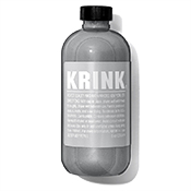 Krink Ink Refill Silver Krink Ink International SilverLimited edition reissue of Krink Silver, Krink's first and most iconic product. Krink Silver is opaque, slow drying, and glossy. Best for porous surfaces. Bottles are hand-filled and labeled in the USA.
8oz. For professional, adult use only. Krink Silver should be stor