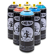 ACME Appetizer 6-Can Pack ACME Appetizer 6-Can PackGive the gift of ACME with this sweet six can sampler. ACME cans feature UV-resistant, buttery paint with a variable pressure valve system, and an expanded range of colors. Pack colors hand-selected by our highly capable warehouse team. No requests, please. 
Hot tip: Don't forget to tag @ArtPrimo and @AcmePaint  on IG for a chance to be reposted and win sweet prizes!





