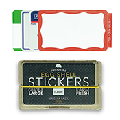 Egg Shell Classic Mixed Sticker Pack Egg Shell Classic Mixed Sticker PackThis pack includes an assortment of Egg Shell's best-selling designs. 80pcs. 

Egg Shell Stickers are not your regular vinyl or paper stickers. While their adhesive is aggressive, the material is what makes it unique. Upon removal the material will tear into thin strips making it hard to pull the entire sticker completely off. Made in Hong Kong, imported. 


Contents Include Approximately:

20x Blue Border Blank Egg Shell Stickers

20x "Hello My name Is" Green Egg Shell Stickers

20x Red Border Wavy Shell Stickers

20x Priority Mail Egg Shell Stickers









