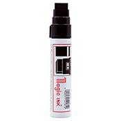 Magic Ink Super Broad MGD Marker Magic Ink Super Broad MGD MarkerThis cult-favorite JUMBO permanent marker from Japan is oil-based, fade resistant and extremely durable. The MGD has a refillable aluminum body and features an extra-wide, replaceable 10mm x 18mm nib. Great for signs and posters, metal, plastic, fabric, canvas and more. 
Recommended refills: Magic Ink 60ml Refill, Pilot Refill

