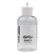 SF Refill - Empty 6oz Mixing Bottle SF Refill - Empty 6oz Mixing BottleUse this sturdy empty bottle to mix and store your favorite inks and paint blends. Comes equipped with an easy-pour spout. Not recommended for use with Xylene-based products. 6oz capacity.Looking for a softer body refill bottle? Try our Easy Fill 8.5oz Empty. 