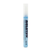 Molotow GRAFX Art Masking Liquid Pen 4mm Molotow GRAFX Art Masking Liquid Pen 4mm
The Molotow GRAFX Art Masking Liquid Pen is a very handy tool to have when working on blackbooks, sketching and fine art. How is works is that this marker has a special ink that acts as a masking liquid when layered with other markers. For example, you're going a piece in your blackbook. The fill you want to do is super detailed, but you want highlights that are nice and clean and dont interfere with your fill. Using the Molotow Masking Pen, you draw in the details you want to stay keep clean. You would then proceed to color the piece like you normally would, while marking over the masking liquid. Once everything has a chance to dry, you can then run the masking fluid away to reveal the original page color underneath. Awesome! 
The Molotow Masking pen is designed to work with the Molotow GRAFX Aqua marker system but it can also work with alcohol based permanent inks such as the Molotow Masterpiece Markers. 

