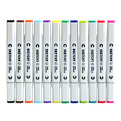 CraftWave SKETCHY Twin Marker CraftWave SKETCHY Twin Marker Art Primo presents a new blackbook marker from CraftWave: the SKETCHY Twin! These juicy pens feature highly-pigmented, alcohol-based inks and two durable Japanese nibs: one brush-tip and one classic chisel tip. Great for sketchbooks, sticker-making, illustrating and more. 