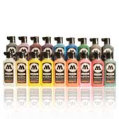 Molotow One4All HS Acrylic Refill Paint 180ml Molotow One4All HS Acrylic Refill Paint 180ml This jumbo-sized bottle of One4All HS Acrylic Paint is a great value! Perfect for the prolific artist, large scale projects, art teachers and more. One4All 180ml is equipped with an easy pour spout. Shake well.  About One4All Paint: Molotow's One4All High Solid Paint is a highly pigmented acrylic-hybrid paint with a smooth consistency and high flow texture. One4All's innovative formula can be blended and mixed for an endless array of shades or easily thinned with water for airbrush application. Highly lightfast and durable as well as odorless. Safe for all ages. Imported from Germany. 
More than just a marker refill: In the years since we've launched One4All 30ml refills at Art Primo, the product has evolved far beyond being used just for markers. One4All paint works as well with brushes on canvas as it does on a sketchbook page. Try using One4All on leather jackets, glass, shoes, metal signs, in blackbooks, and more. It is truly One paint for All surfaces!
Year after year, One4All is an  Art Primo Staff Pick.











