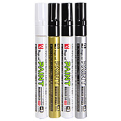 Magic Ink Medium Paint Marker Magic Ink Medium MSR550 Paint MarkerAlcohol based opaque paint marker. Xylene Free and waterproof paint is great for outdoor use. Holds color in direct sunlight and rain. Features a 2.5mm nib and is low-order. Works well on both light and dark surfaces, paper, plastic, metal, glass, ceramic, wood and leather. Replaceable nib.