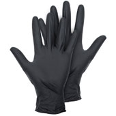 Montana Nitrile Black Gloves 100-pack Montana Nitrile Black Gloves 100-packThe Montana Nitril Gloves Black are 100% synthetic, latex and powder-free. The textured surface not only allows for extra grip, it is also soft so you can stay comfortable and protected for longer periods. Nitrile gloves are a cost friendly alternative to latex able to keep your hands protected for indoor or outdoor use. 100 pcs per box, they are water-resistant, ambidextrous and non-sterile. LIMIT 1 per customer.    