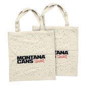 Montana Cotton Canvas Tote Bag: Stardust Montana Cotton Canvas Tote Bag: StardustThe Montana Cotton Bag series makes carrying all your most valuable materials like cans, markers, blackbooks or even shopping, a pleasure. The 100% cotton bags are 38cm x 42cm, giving ample sturdy space for light, or heavy goods. The Montana Cotton Bags are an excellent alternative to plastic or non natural materials. Graced with the much loved Montana Typo Logo design and some perfectly placed paint splatters, these bags are printed on your choice of Black, Natural, or Bright White cotton featuring the design on both sides.