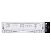 OTR NYC Large White NYC Subway Magnet OTR NYC Large White NYC Subway MagnetHere is your chance to paint a blank NYC Subway car! Pair this blank train with Molotow One4All markers for stellar results, then decorate your fridge, walls, locker or anything magnetized with a burner. Measures 17 1/2" X 4 1/2"