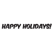 X-Mas Stencil Happy Holidays 