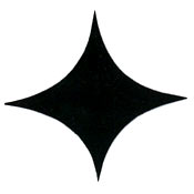 Small Star Bling Stencil (7-mil clear Mylar)