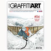 Graffiti Art Magazine #54 Graffiti Art Magazine #54This issue is both a journey across continents and times: from an exploration of NYC Subways in the 1970s and images of  Keith Haring, Dondi, Futura 2000, Phase 2, and more... the jump to the present to view modern graffiti and street of Madrid and Marsailles. Fascinating! Imported. 130 pages, full color. French and English language.   In this issue: 
ELLA & PITR / KOUKA / MARTIN WHATSON / FEFE TALAVERA / MATTHIAS MROSS / BEN FROST