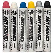 Art Primo Hobo Marker Art Primo Hobo Marker
Art Primo HOBO markers are solidified paint stick markers which will write on the most amount of surfaces of any solid marker including rough, smooth and wet, metal, wood, glass and concrete. It can even write on grease and dirt. Snag one and become a Dapper Hobo... catch streaks, travel the world, eat beans outta a can and live a carefree life!Note: Recent batches of Red Hobos are a lighter, more coral red.

