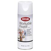 Krylon Workable Fixatif 1306 Krylon Workable Fixatif 1306This is a reworkable clear finish.      Protects pencil, pastel, chalk, charcoal, conte crayon and india ink  Protects smudging and wrinkling   Allows easy rework  Acid-free/ archival-safe  