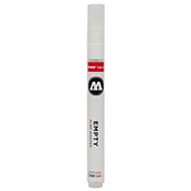 Molotow 111EM Empty Marker Molotow 111EM Empty MarkerThe Molotow 111EM Marker is an empty version of our popular Molotow 127 One4All Marker. This hard body pen is easy to refill and features a replaceable 2mm nib as well as a long lasting valve to reduce overflow and give even coverage. The 111EM is the perfect companion to our High Solid One4All paint. Refillable. Sold Empty. Markers may be unlabeled.