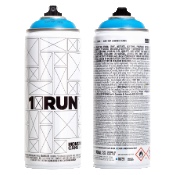 Montana Gold Collabo Series - 1XRUN Magic Blue The Montana Cans 1XRUN collabo edition celebrates eleven years of 1XRUN Publishing House in Detroit. 1XRUN is famous for its limited-edition single-run, original artist prints. To commemorate their years of support, Montana has supported 1XRUN in releasing this limited edition Montana Gold can in Magic Blue, equipped with a black-and-gold cap and adorned with 1XRUN's iconic x-frame logo, this can is bound to become part of international aerosol can history. Limited edition, imported. Sorry, due to shipping restrictions, this product is available exclusively to customers in the Lower 48, Canada, Mexico, and other ground shipping regions. 