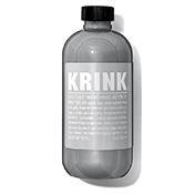 Krink Ink Refill Silver Krink Ink International SilverLimited edition reissue of Krink Silver, Krink's first and most iconic product. Krink Silver is opaque, slow drying, and glossy. Best for porous surfaces. Bottles are hand-filled and labeled in the USA.  8oz. For professional, adult use only. Krink Silver should be stored at room temperature and out of direct sunlight.  Warning: This product contains petroleum distillates. Contains harmful solvents. Flammable, use only in well ventilated area. Harmful if swallowed. Keep away from children.   