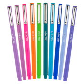 LePen 10 Piece Set - Bright LePen 10 Piece Set - BrightThis 10pc set includes the following colors: Blue, Orange, Lavender, Pink, Light Blue, Light Green, Teal, Orchid, Periwinkle, Amethyst. LePen sets are packaged in a reusable, durable plastic holder. Water-based dye ink is acid-free and non-toxic- great for blackbooking, sk