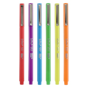 LePen 6 Piece Set - Neon LePen 6 Piece Set - NeonAdd eye-popping neon accents to your blackbook with this six-piece marker set containing colors: fluorescent Yellow, FL Pink, FL Orange, FL Green, FL Blue, and FL Violet. LePen sets are packaged in a reusable, durable plastic holder. Water-based dye ink is acid-free and non-toxic- great for blackbooking, sketching, note-taking, and more. 

About LePen: Marvy's iconic LePen is an Art Primo staff pick! This trusty slimline marker features a smooth-writing, micro-fine .3mm plastic point, sleek barrel design, and handy clip cap.