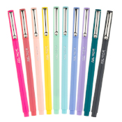 LePen 10 Piece Set - Pastel LePen 10 Piece Set - PastelThis ten-piece set includes the following colors:Yellow, Coral Pink, Pale Blue, Wisteria, Peppermint, Pastel Peach, Pink, Dark Grey, Teal, and Periwinkle. LePen sets are packaged in a reusable, durable plastic holder. Water-based dye ink is acid-free and non-toxic- great for blackbooking, sketching, note-taking, and more.     About LePen: Marvy's iconic LePen is an Art Primo staff pick! This trusty slimline marker features a smooth-writing, micro-fine .3mm plastic point, sleek barrel design, and handy clip cap.