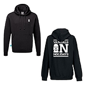 VOH Logo Hoodie - Black VOH Logo Hoodie - BlackThis cozy hoodie is going to be your new favorite! Features a white, soft-textured VOH logo print on the front, a roomy pocket, a triple-layer fabric body, and a double-lined hood for cold nights in the yard. We love all the details: embroidered tags, soft-brushed fleece linin