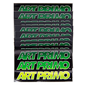 AP Sticker 10 Pack - Emerald Repeat AP Sticker 10 Pack - Emerald RepeatScore ten of our classic Emerald Repeat stickers, featuring bold Art Primo logos stacked and filled with a green-to-lime fade. Stickers measure approximately 1.5 inches high and 2.5 inches wide. Coated paper fronts backed with ultra-strong adhesive. 
