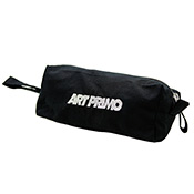 Art Primo Marker Pouch Art Primo Marker PouchEffortlessly carry all of your favorite markers and more using our fancy new Art Primo Marker Pouch. This cotton bag is features a silver embroidered AP logo on a black background with an interior mesh pocket for stashing your nibs. Marker Pouch is made of recycled cotton and measures 7.5"Lx2.25"Wx4"H. 