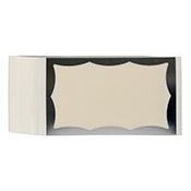 Chrome + Clear Wavy - Eggshell Sticker Pack This pack of eggshell-style blank slaps features a shiny, mirrored chrome "wavy" border on a transparent clear background. Fancy! Easy peel label for slap-and-go purposes. 50pcs. Sticker XChange blanks measure approximately 3.9x2.4".What is an "eggshell" sticker? Unlike traditional paper or vinyl stickers, eggshell stickers are made from a thin, delicate material backed by an extremely strong adhesive. When an eggshell sticker is applied to a surface, it is extremely permanent because the material shatters and breaks into small pieces when peeled.