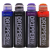 Dope Dripper 18mm - Ink Dope Dripper 18mm - InkThis version of the Dope Dripper 18mm is filled with Dope's alcohol-based Liquid Ink. Liquid Ink is an extremely long-lasting high-flow ink with superior scratch-resistance and permanence- when paired with the squeezable, soft-bodied Dripper, it is unstoppable! Perfect for use