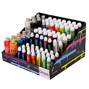 Dope Wholesale Display Set Dope Wholesale Display SetIntroduce your customers to Dope with this counter-ready kit of Dripper Mops, Liquid Ink and Paint Refills, and empty markers. Colors in this pack are preselected to include Black and Chrome as well as Dope's signature brights. Retail value for the Dope Display Set is approx $900. Limited quantities are available- don't miss this deal!
Included in this set:
9x Dope Dripper 10mm - Ink*

27x Dope Dripper 10mm - Paint*

6x Dope Dripper EM Empty Markers- assorted sizes

9x Dope Dripper 18mm - Ink*

27x Dope Dripper 18mm - Paint*

24x Dope Liquid 200ml Refills- mix of Paint and Ink
1x folding cardboard display
Colorcharts 
*assorted colors