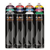 Flame Orange 600ml Flame Orange 600mlThink bigger, paint bigger with Flame Orange 600ml High Output cans. These tall cans are loaded with Flame's signature matte, full-coverage paint and highly pressurized- perfect for filling larges areas quickly and easily. Colors match across Flame Blue and Flame Orange lines for e