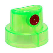 Frogger Hybrid Fat Cap Frogger Hybrid Fat CapFrogger Hybrid Fats are a unique fat-cap with a spray width that varies based on the can and amount of pressure applied to the cap. For most European brands including Molotow,  Montana, and Flame, they spray a soft, clean 4-5" circular spray pattern. On brands with modular valves like Loop and Double A, they can spray up to 6" in diameter.