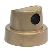 Montana Gold / Black Fat Cap Montana Gold / Black Fat CapWide fat cap for average spray width from 20cm. The spray width changes with the used distance to the object. For skinnier lines, spray from a closer distance. For fatter lines, spray from a further distance.