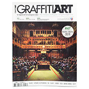 Graffiti Art Magazine #47 Graffiti Art Magazine #47 Travel to London in 2019 (remember the before times?) and explore the halls of Frieze Week London. Discover intricate exhibits, admire massive murals and travel without leaving your home. Also included are exclusive interviews with historical graffiti writers, contemporary artists and creatives from around the world. Imported. Full color. 130pgs. French and English language.  Featured in this issue: HyuroGérard Zlotykamien  Ox Seaty Ermsy BLO  Wayne Horse  Clet and many, many more... 
