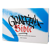 Graffiti Bible: A Complete Guide on How to Do Graffiti Graffiti Bible: A Complete Guide on How to Do GraffitiWant to learn Graffiti?
The GRAFFITI BIBLE is a 352-page complete guide on how to do graffiti with explanations of techniques, examples of styles & alphabets, exercises, and simple steps to mastering the art. This unique publication also includes interviews and style retrospectives with writers such as BATES, NYCHOS, CHAS, MADC, ASKEW, and more.  352pgs, softcover. English language. Edited by Eske Touborg.