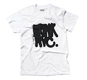 Krink NYC Tee Krink NYC TeeThis limited edition Krink t-shirt features a "sprayed" Krink NYC logo screen printed in black on white cotton tee. Interior logo and size information printed on inner collar. 100% cotton, cut for a standard fit. Proudly made in the USA.