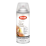Krylon Triple Thick Clear Glaze 0500 Krylon Triple Thick Clear Glaze 0500This ultra-thick, clear glaze gives a bright, high-gloss finish that resembles glass, creating the illusion of depth. According to the manufacturer, one coat of Triple Thick Glaze is equivalent to three applications of most standard clear coats. Use Krylon Triple Thick Glaze for a permanent, protective, extra high gloss finish as a non-firing glaze on polymer clay, bisque, plaster, and more. 
