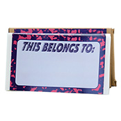 Neon Static  - Eggshell Sticker Pack Neon Static  - Eggshell Sticker PackThis throwback pack of eggshell-style blank stickers features a pink and purple "composition book" pattern border on a pale lilac background. Perfect for nostalgic back-to-school vibes. Easy peel label for slap-and-go purposes. 50pcs. Sticker XChange blanks measur