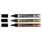 Pen-Touch 2mm Medium Paint Marker Pen-Touch 2mm Medium Paint MarkerPen-Touch Paint Markers are filled with archival-quality ink that is waterproof, fade-resistant, and low-odor- perfect for mixed media projects, paper arts, and more. The 2mm Pen-Touch features a rounded bullet-style nib. Xylene-free. Made in Japan. 
