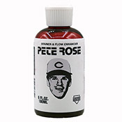 Pete Rose Staining Ink Pete Rose Staining InkIt's the Big Red Machine! Pete Rose is a versatile scarlet stainer and flow-enhancing ink for mops and markers. Use Pete alone as a gloriously sticky red ink or add him to your favorite mop for a higher flow and a bleed-through staining effect. Shake well before use. Alcohol-based. 6oz/180ml.
