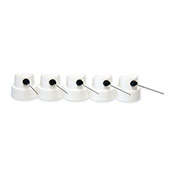 SHARPS Needle Cap - 5pc These ultra-fine needle caps use 18-gauge steel pipes with an extended profile for incredible details and fast, consistent outlining. Lines measure approx ~2mm - 1 cm. Sold in a boxed set of 5 caps. Logo created by Roids.