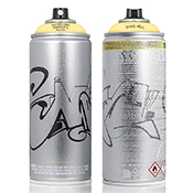 Montana Black Artist Edition Smash 137 Montana Black Artist Edition Smash 137The 25th installment of Montana's Artist Series features renowned Swiss graffiti writer and original Montana Black collaborator SMASH137. 
SMASH137's contemporary graffiti style shines on the minimalist aluminum body of a can loaded with "SMASH Potato," the first Montana Black color he helped to develop and his signature color. Due to shipping restrictions, Artist Series Cans are available only to customers in North America and the Lower 48. Please note: We receive these cans in typical case packaging, so they may weather minor dings on the journey from Germany. Artist Series Cans are sold as is and priced accordingly- we cannot guarantee perfect condition. 