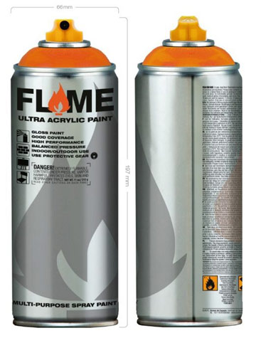 Flame Blue Low Pressure Spray Paint set of 12 Main Colors - InfamyArt